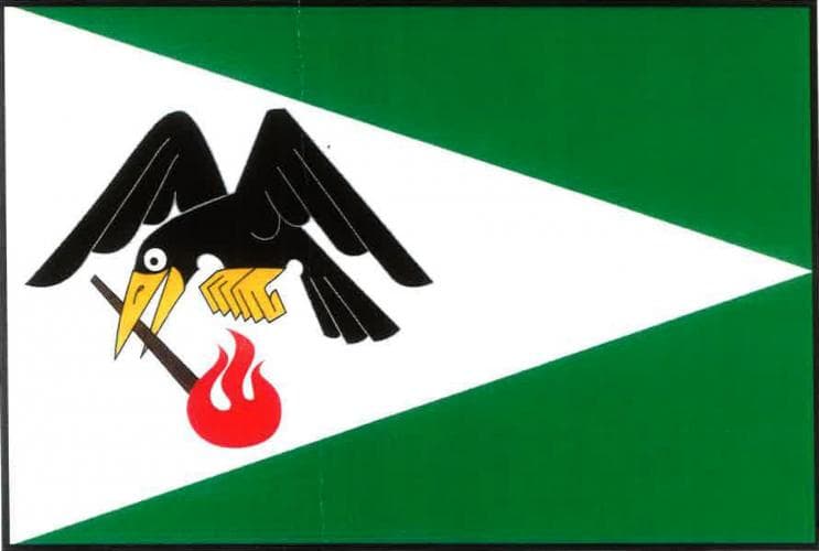 Vlajka Poběžovice u Přelouče