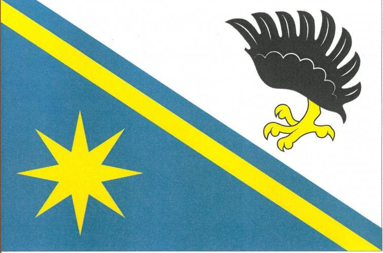 Vlajka Čenkov u Bechyně