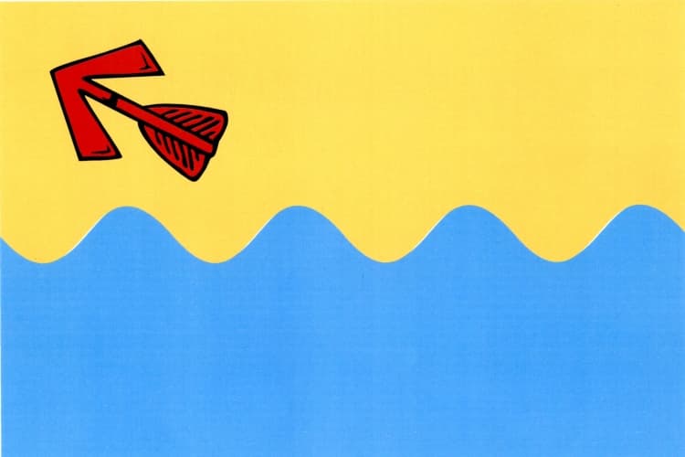 Vlajka Boršov nad Vltavou