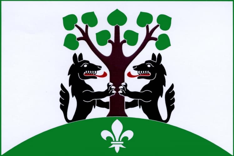 Vlajka Vlčkovice v Podkrkonoší