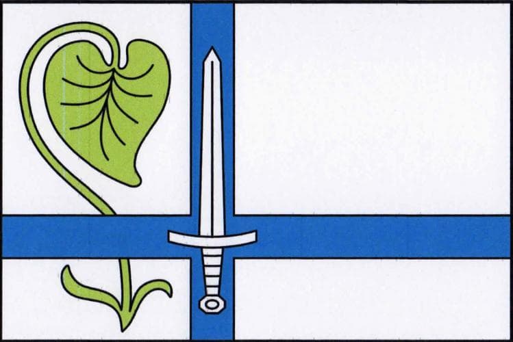 Vlajka Kostelec u Heřmanova Městce